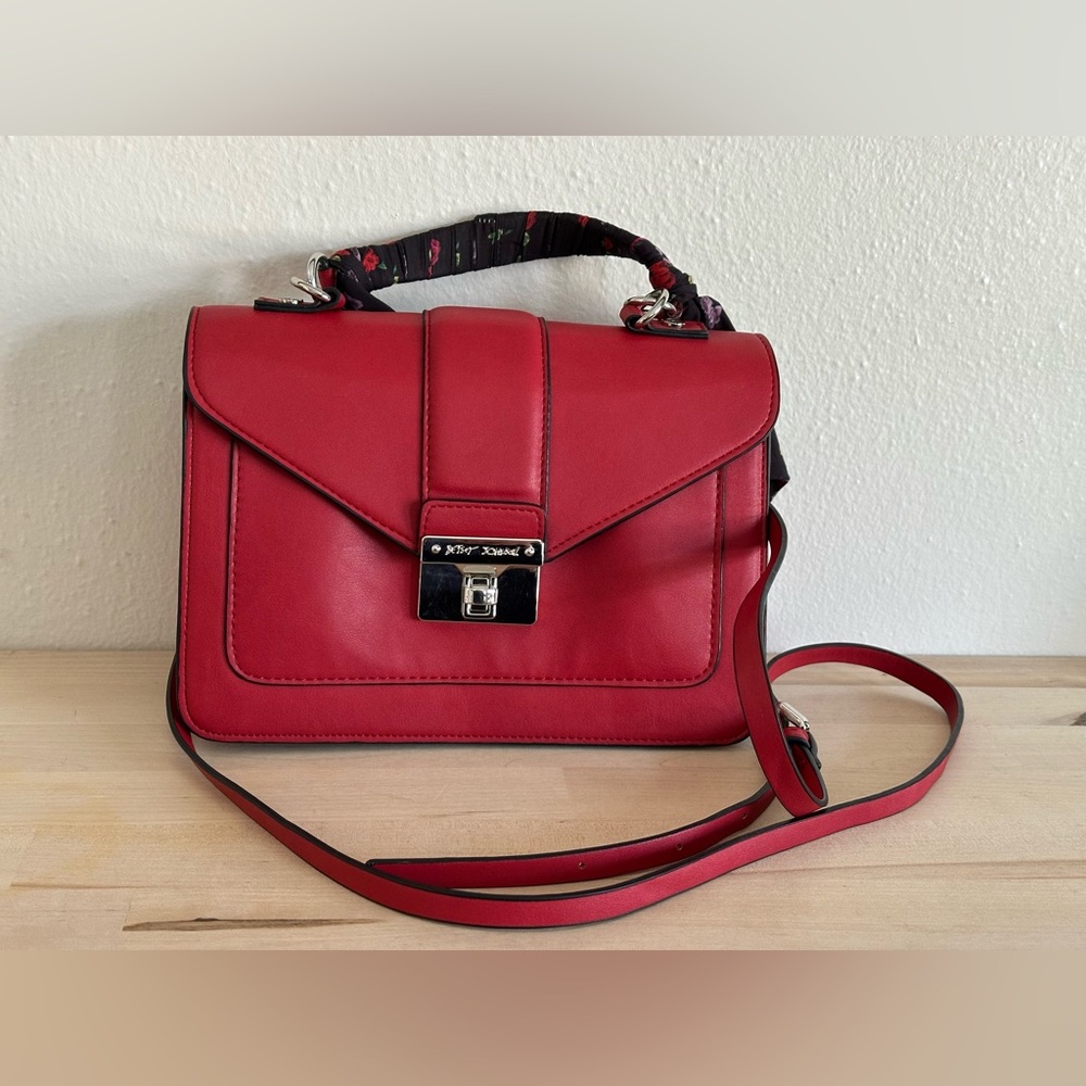 Betsey Johnson Red Crossbody Bag